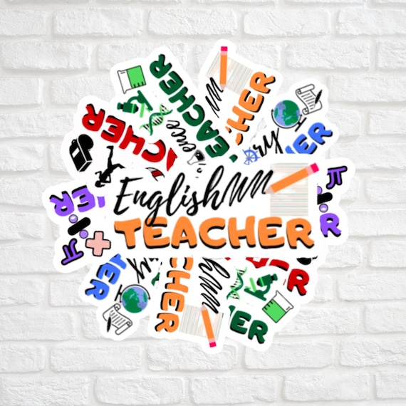 Subject Specific Sticker L Math Teacher L Science Teacher L | Etsy
