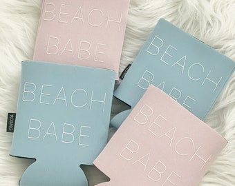 Beach Babe Cozie l Drink Cooler l Cute Coozies l Summer Coozies l Teacher Coozies l Bright Coozies l Can Coozie l Can Cooler l Coozie