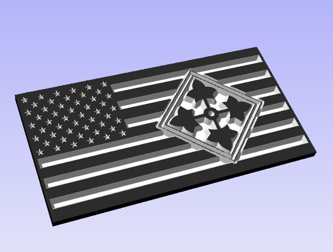 US Flag With 4ID Patch Weld - Etsy UK