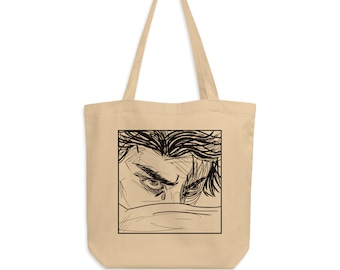 Fallen Engel Ästhetische Tasche KunstGeschichte Alexandre Cabanel Minimalistic Line Art Crying Angel