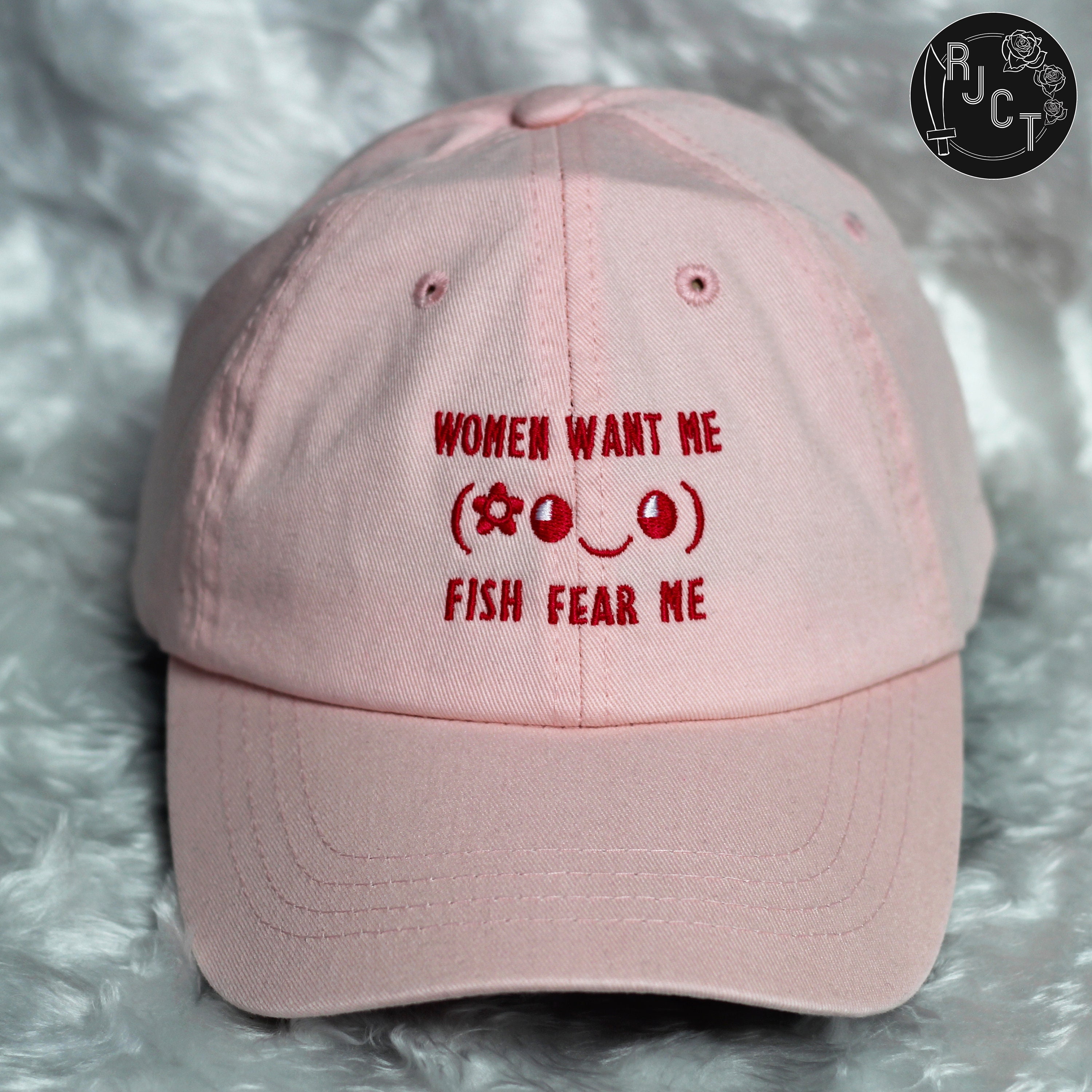 Women Want Me Fish Fear Me Hat Pink Kawaii Face Aesthetic Hat Pastel Hat  Anime Fishing Random Gift -  Australia