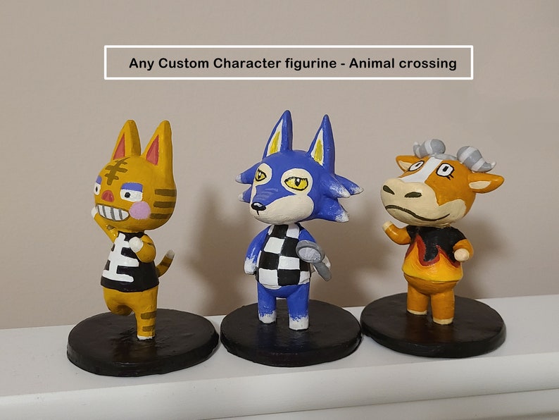 clay animal crossing figures