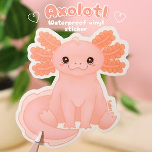 Axolotl Puppy | Waterproof Vinyl Sticker