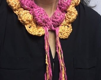 Fibras naturales, accesorio único, tejido a mano en crochet.