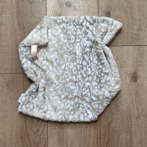 Cheetah Print Lovey; Minky Lovey; Faux Fur Lovey; Leopard Lovey; Lovey for Baby; Girl Lovey; Newborn Gift; Boho Nursery; Animal Nursery