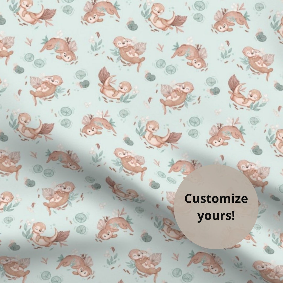 Cute Otter Pattern Print Blanket