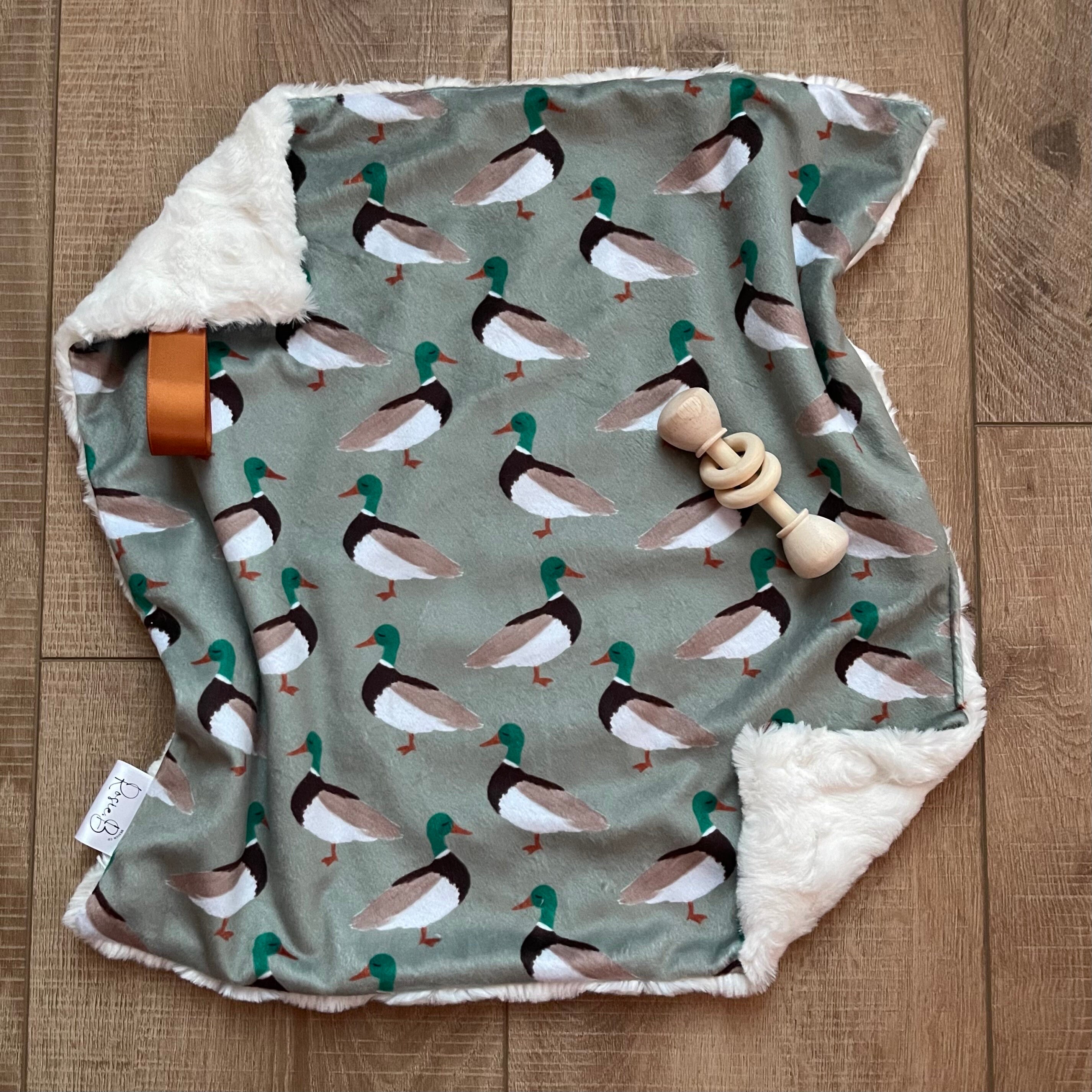 Mallard Duck Blanket Duck Lovey Animal Lovey Blanket Neutral Baby