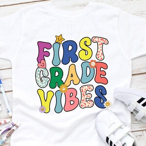 First Grade Vibe Shirt/4th Grade boy back to school/3rd Grade Vibe Kids shirt/Second  grade Vibe shirt/Back to School/Retro Back To School
