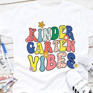 Kindergarten Vibe Shirt/4th Grade boy back to school/3rd Grade Vibe Kids shirt/Second  grade Vibe shirt/Back to School/Retro Back To School