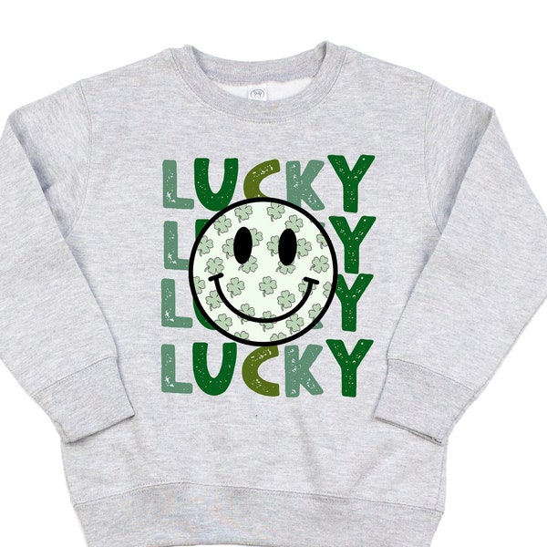 Lucky Retro Kids St.Patrick's Sweater/Baby St Patricks Day Bodysuit/Baby First St.Patrick Day/Kid Irish/Lucky Shirt/Charmer Sweatshirt