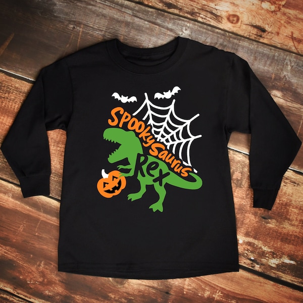 Halloween Shirt Halloween dinosaur Shirt toddler Boy Halloween  Shirts  Toddler Halloween Clothing Trick or treat  Dinosaur Shirts Shirt