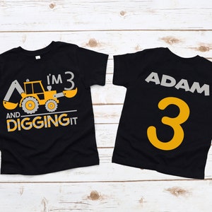 I'm 2 and Digging It/construction Birthday - Etsy