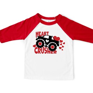 Boys Valentine shirt/Heart Crusher Boy valentine Shirt/Toddler Boy Valentine Day Shirt/Valentines Day shirt/Kid Shirt/Valentine Gift for Boy