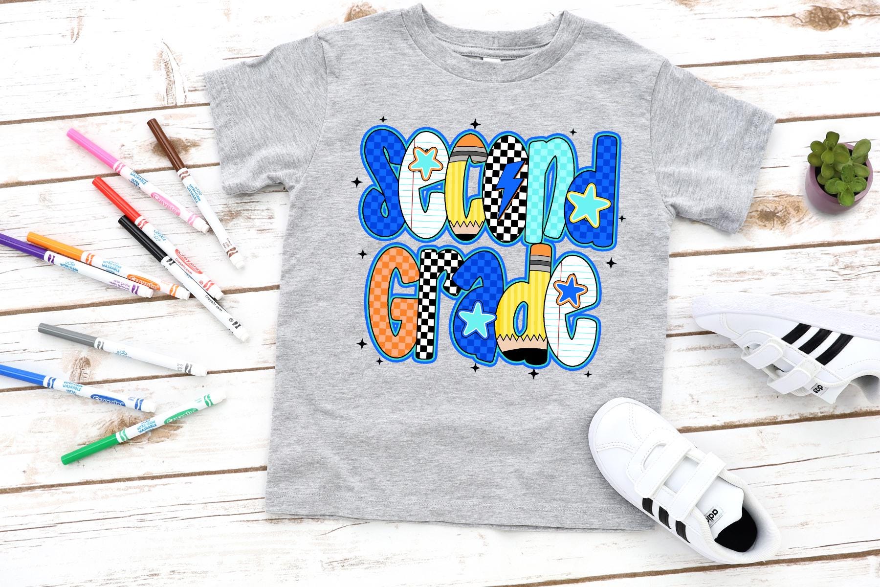 Second Grade  Boys School Shirt,Boy First Day Of School Shirt,Custom Retro Kids School T-Shirt,Personalized School Shirt,Second Grade TShirt