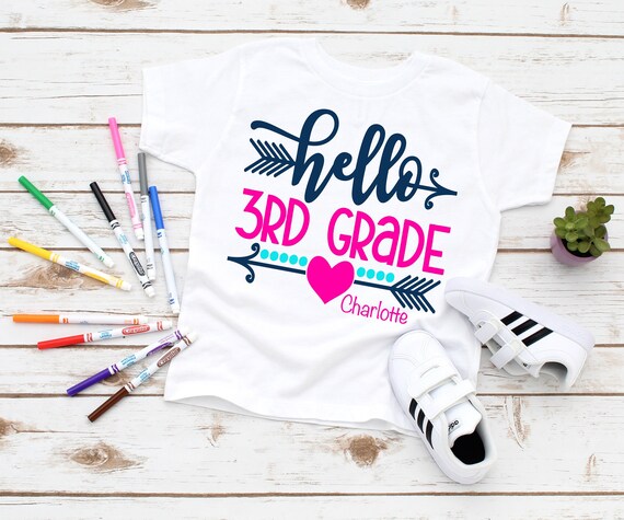 3rd Grade Shirt For Girls Back To School T-Shirt 3rd Grade Shirt For Girls Back To School T-Shirt