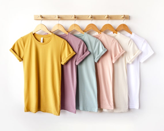 Plain Bella Canvas Shirt/heather Colors/soft Bella Plain - Etsy