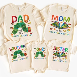 Personalized Hungry Caterpillar First Birthday Shirts image 3