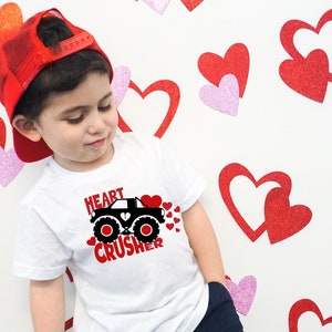 Boys Valentine shirt/Heart Crusher Boy valentine Shirt/Toddler Boy Valentine Day Shirt/Valentines Day shirt/Kid Shirt/Valentine Gift for Boy