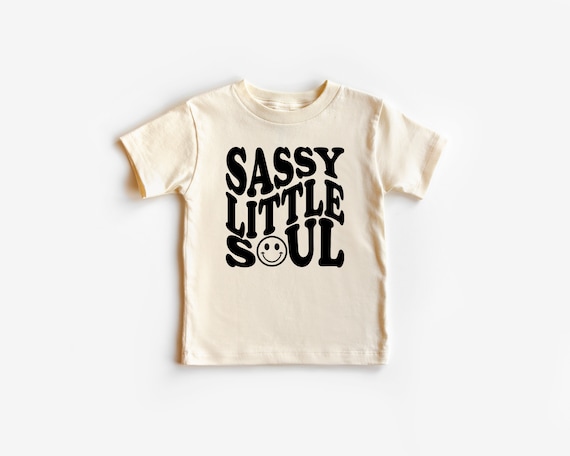 Sassy Little Soul Retro Toddler Shirt: Funny Girl's Sarcastic Tee