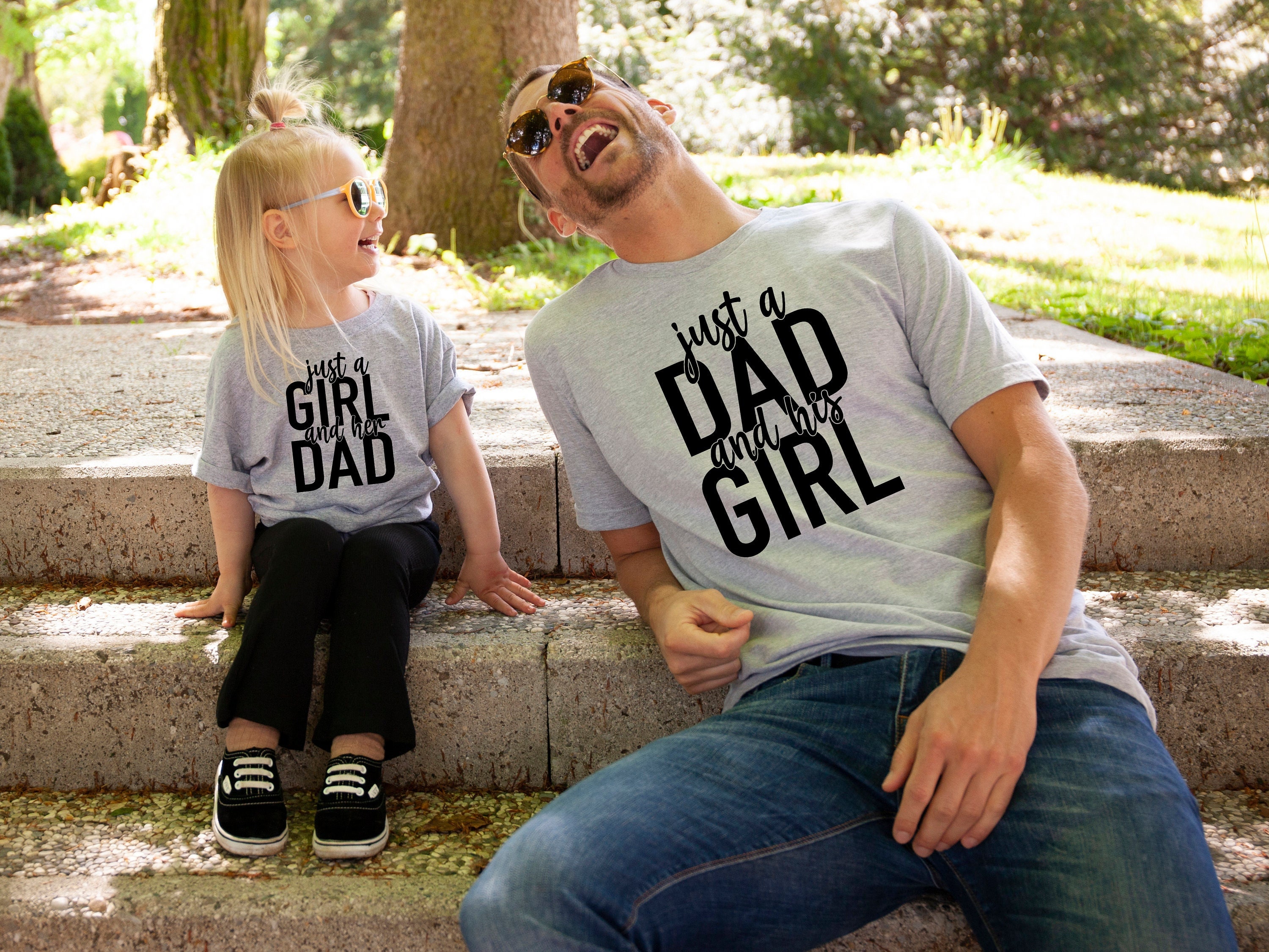 Girl Dad Daddy and Daughter Shirts Father's Day 