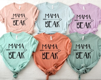 Mama Bear T-Shirt: Women's Mom Life Shirt, New Mom Gift
