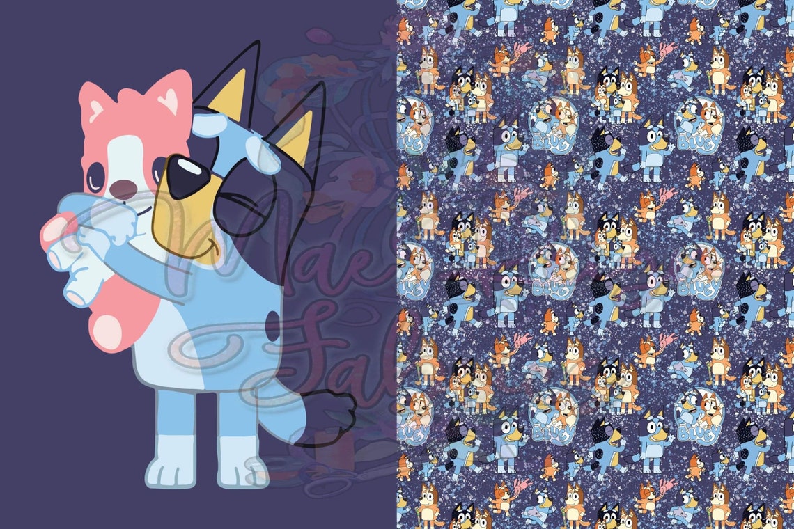 PREORDER Bluey Chip & Potato Toddler Blankets Etsy