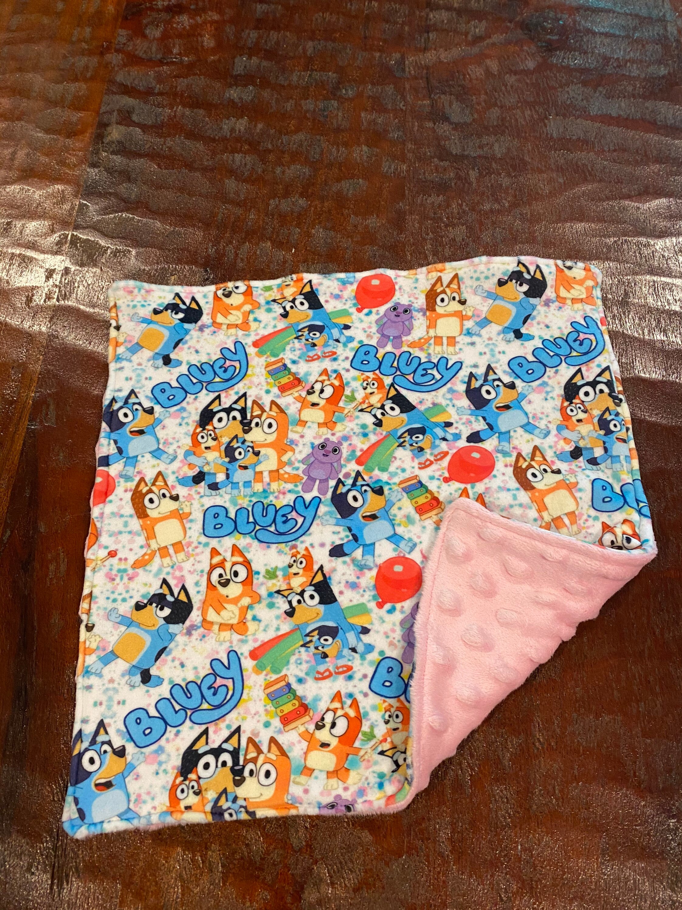 Blankets for plush lovies Bluey Bingo and pals Etsy