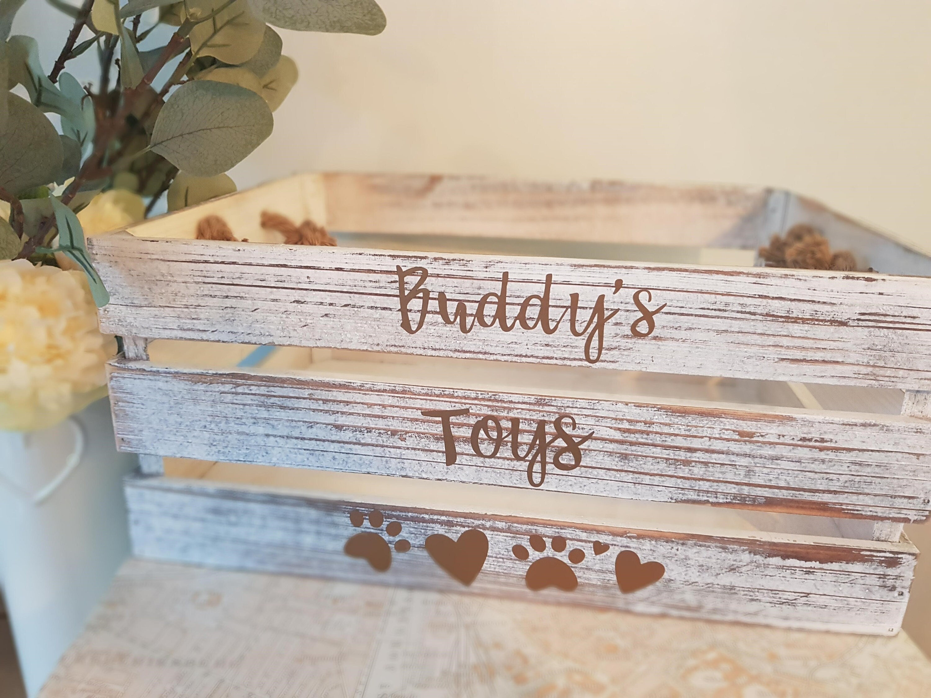 Personalised Dog Toy Box Medium | Etsy