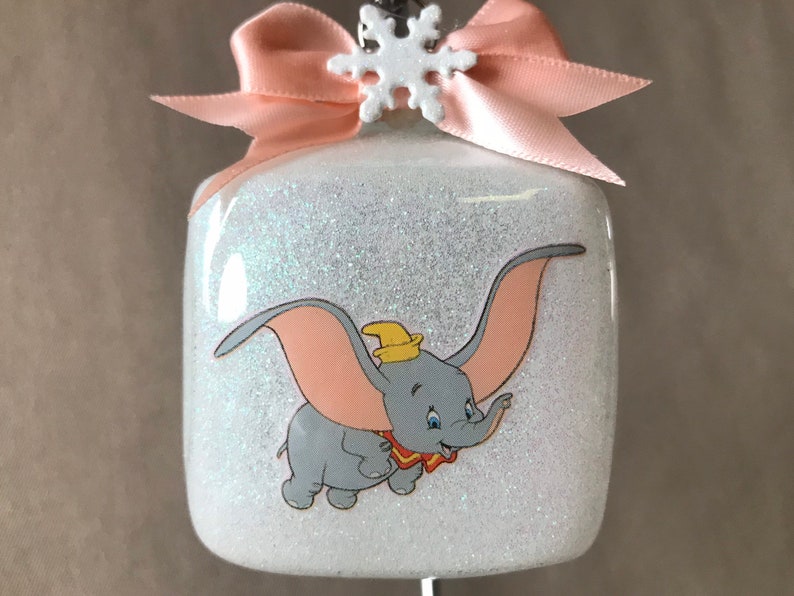 Handmade Disney Dumbo Dumbo 3 Square Glass Cube Shaped | Etsy