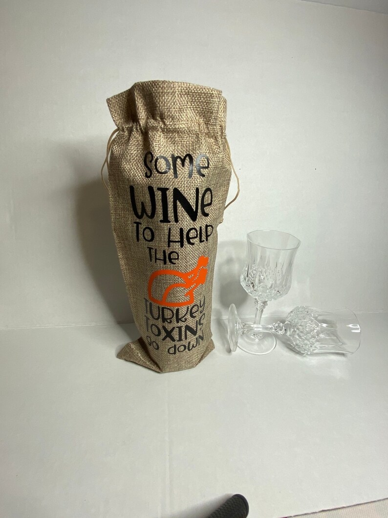 Thanksgiving Wine Bag