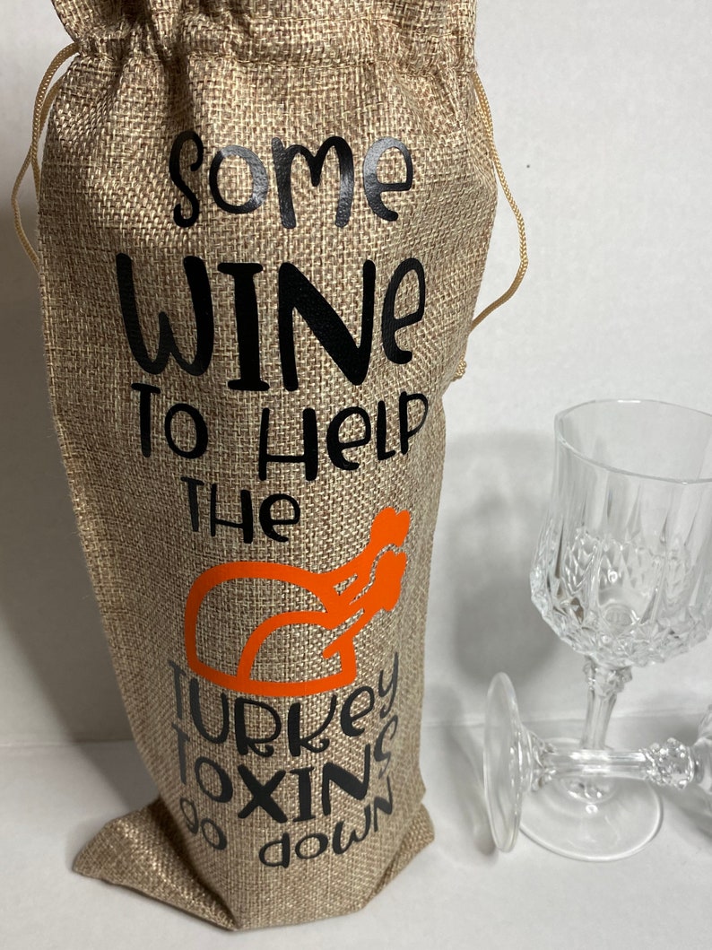 Thanksgiving Wine Bag