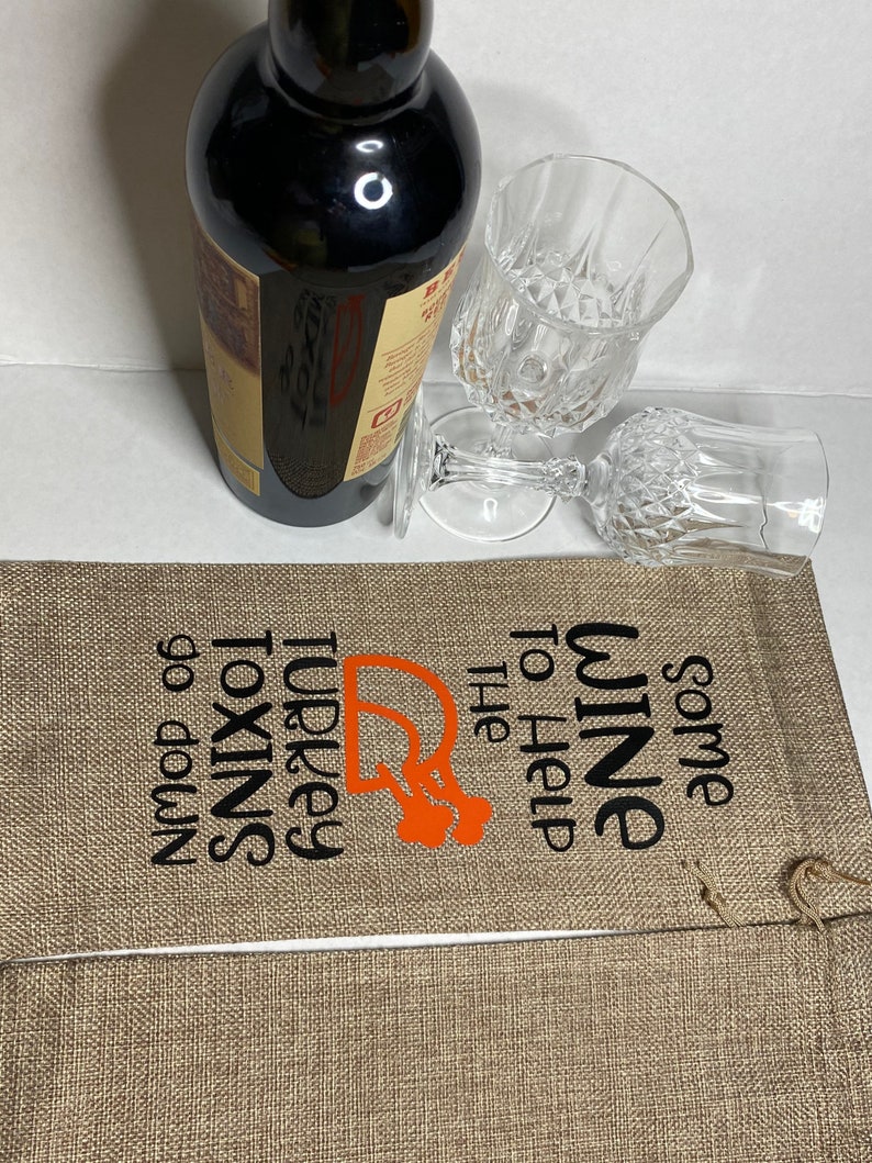 Thanksgiving Wine Bag