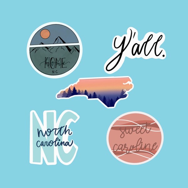 Nc Stickers Etsy