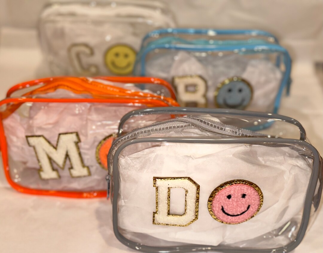 Personalized Clear Toiletry Bag | Bridesmaids Cosmetic Bag | Clear Bag ...
