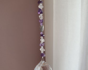 Sonnenfänger Kristall "Violet" | suncatcher | Kristallkugel | Fensterdeko | Feng Shui | Home Decor | Geschenk