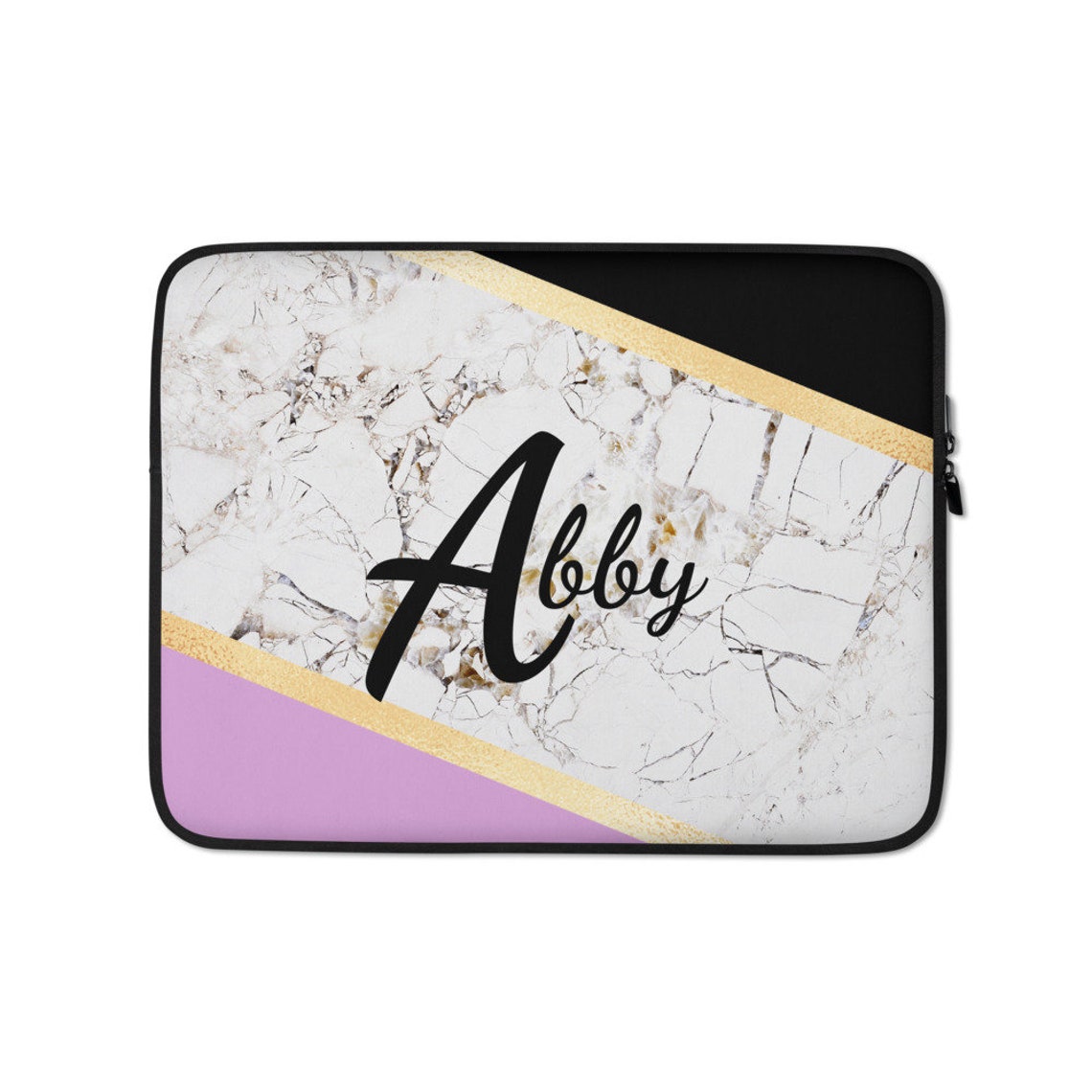 Personalized Laptop Sleeve Custom Name Laptop Sleeve Etsy