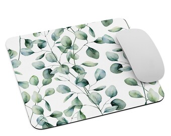 Green Leaf Design Mouse pad