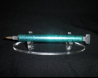 Handmade Teal Glitter Diamond Painting Pen, Dual Ended
