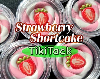 Strawberry Shortcake&quot; TikiTack Scented Diamond Painting Special Tack Container, Strawberry Fruity Cake DP Wax