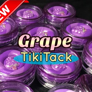 Grape" TikiTack  Fruity Scented Diamond Painting Special Tack Container, Sweet Grapes DP wax Tack