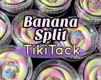 Banana Split " TikiTack  Ice Cream Scented Diamond Painting Special Tack Container