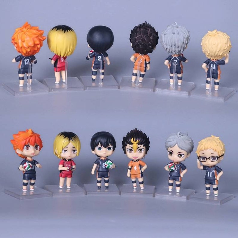 Haikyuu Karasuno Nekoma Anime Toys Figures Set Hinata Shoyo Etsy