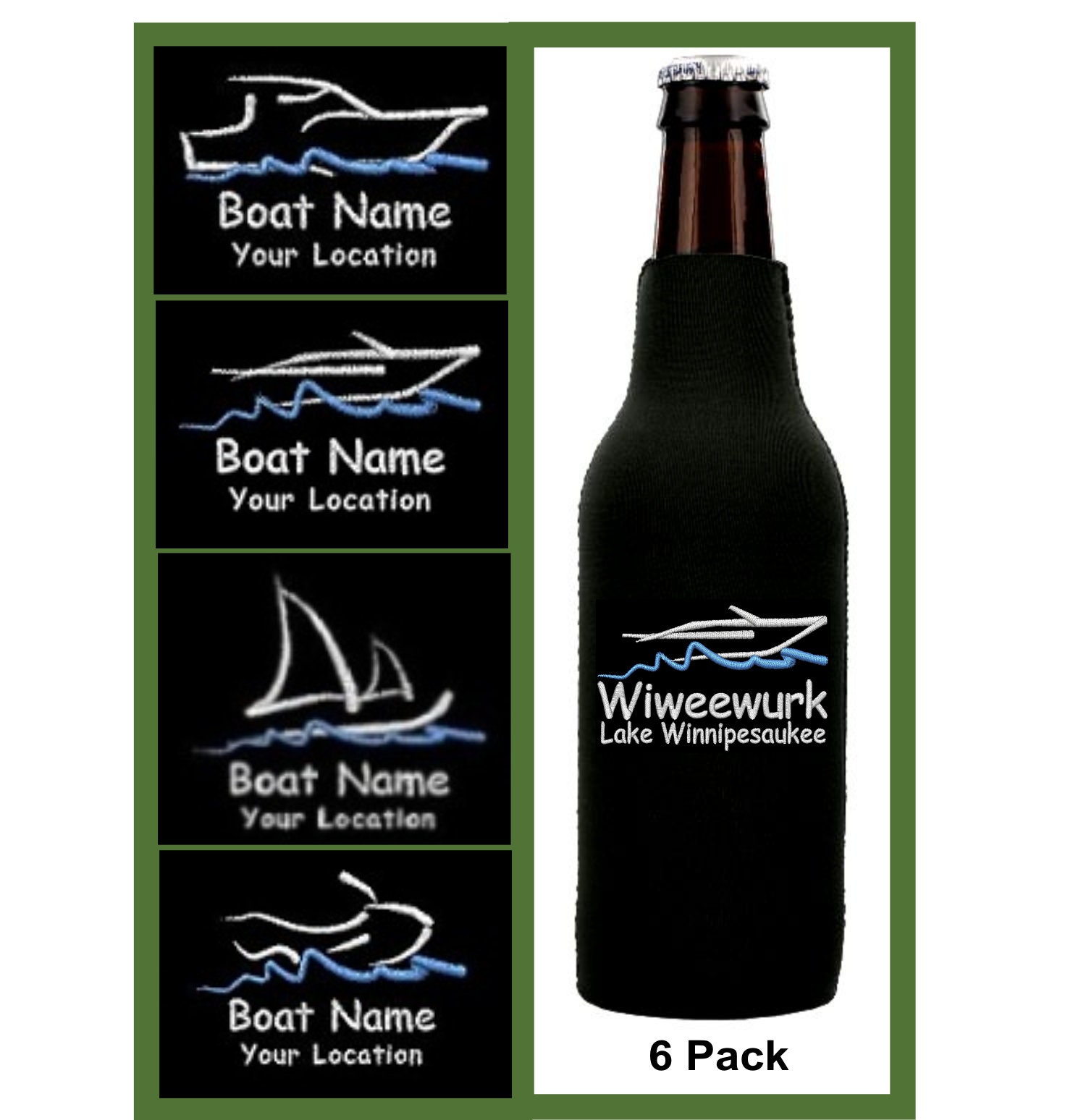 VEPO™ Bottle Zipper Koozie Set - (6 pcs)