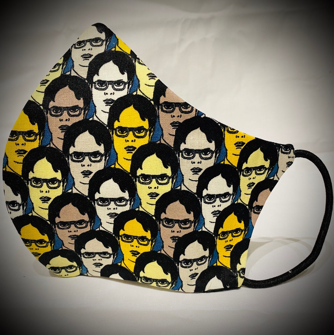Dwight Schrute face mask The Office 4 layers Unisex Etsy