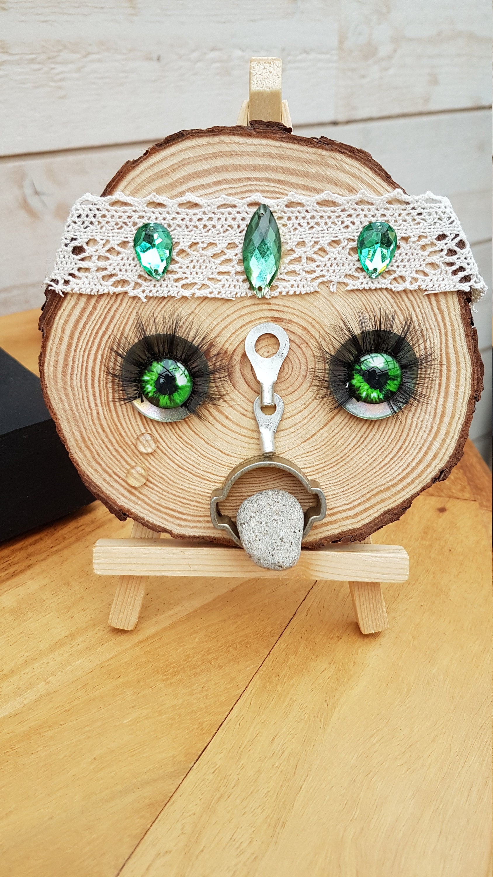 Petit Masque Bois et Métal