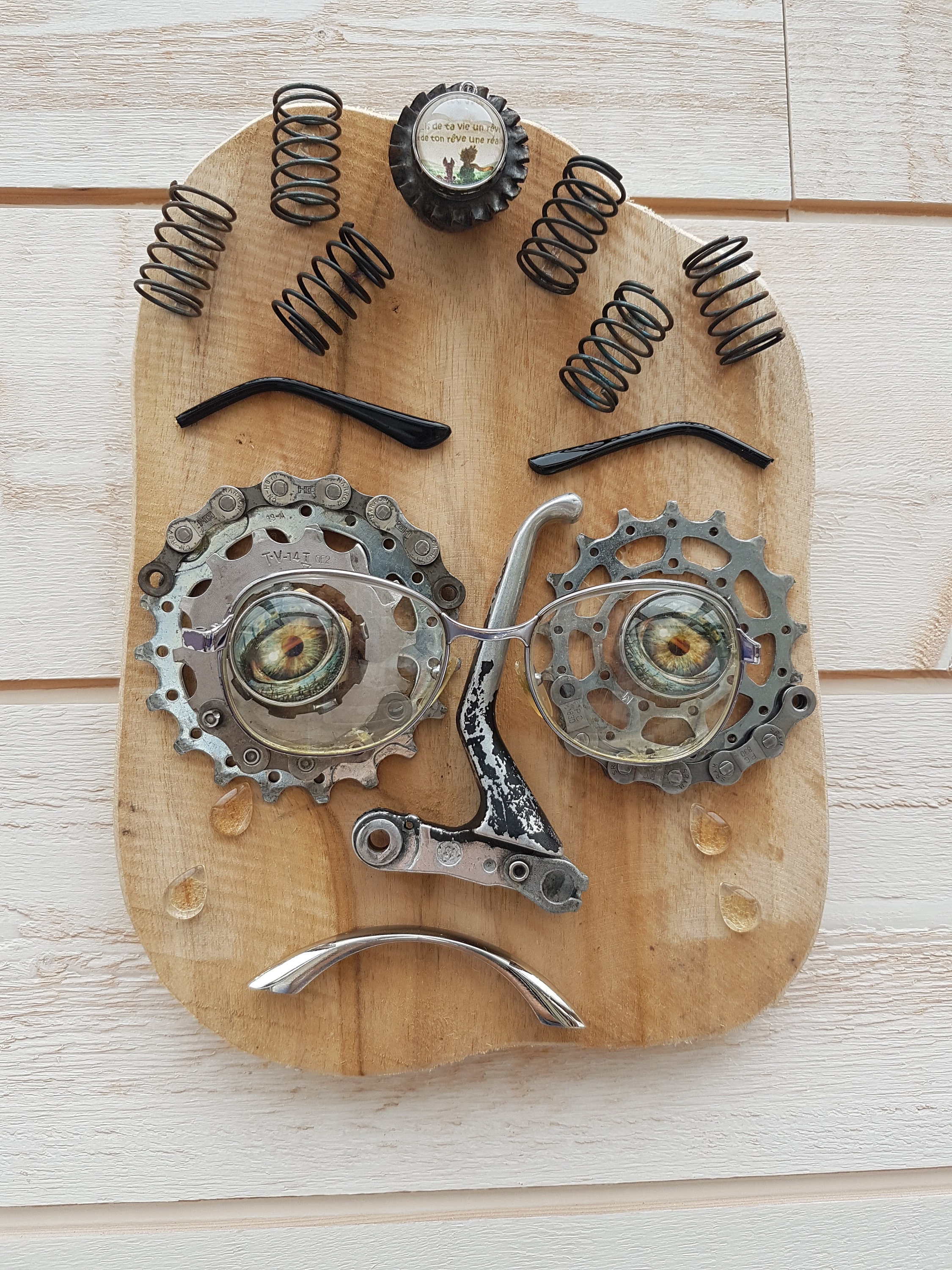 Masque Bois et Metal