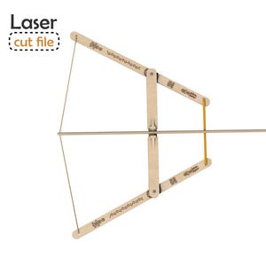 Peut inclure: Un jouet d'arc et de flèche en bois fait de bâtonnets de sucettes glacées. L'arc est composé de deux bâtonnets reliés par une charnière et un élastique. La flèche est un bâtonnet fin avec une pointe pointue. Le jouet est conçu pour être assemblé par un enfant.