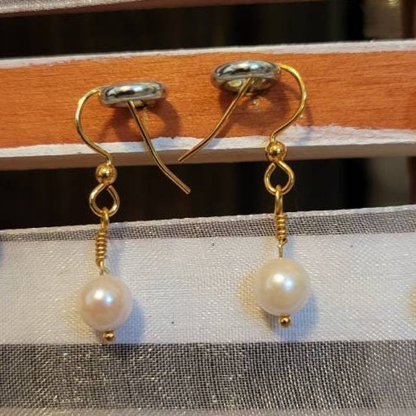 Simple Gemstone Drops on Gold Fill