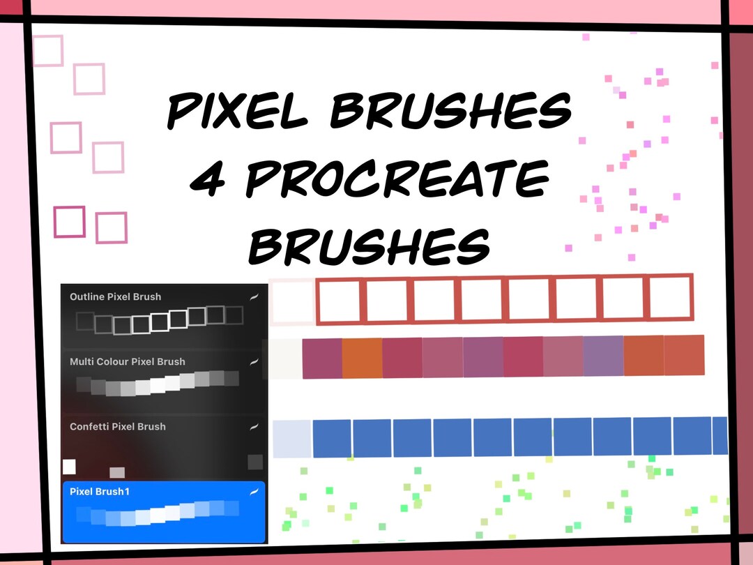 Pixel Brushes Procreate Brushes Etsy