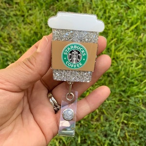 Coffee Cup Drink Badge Reel